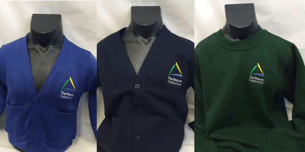 The Beacon school sweatshirts and cardigans from all three zones